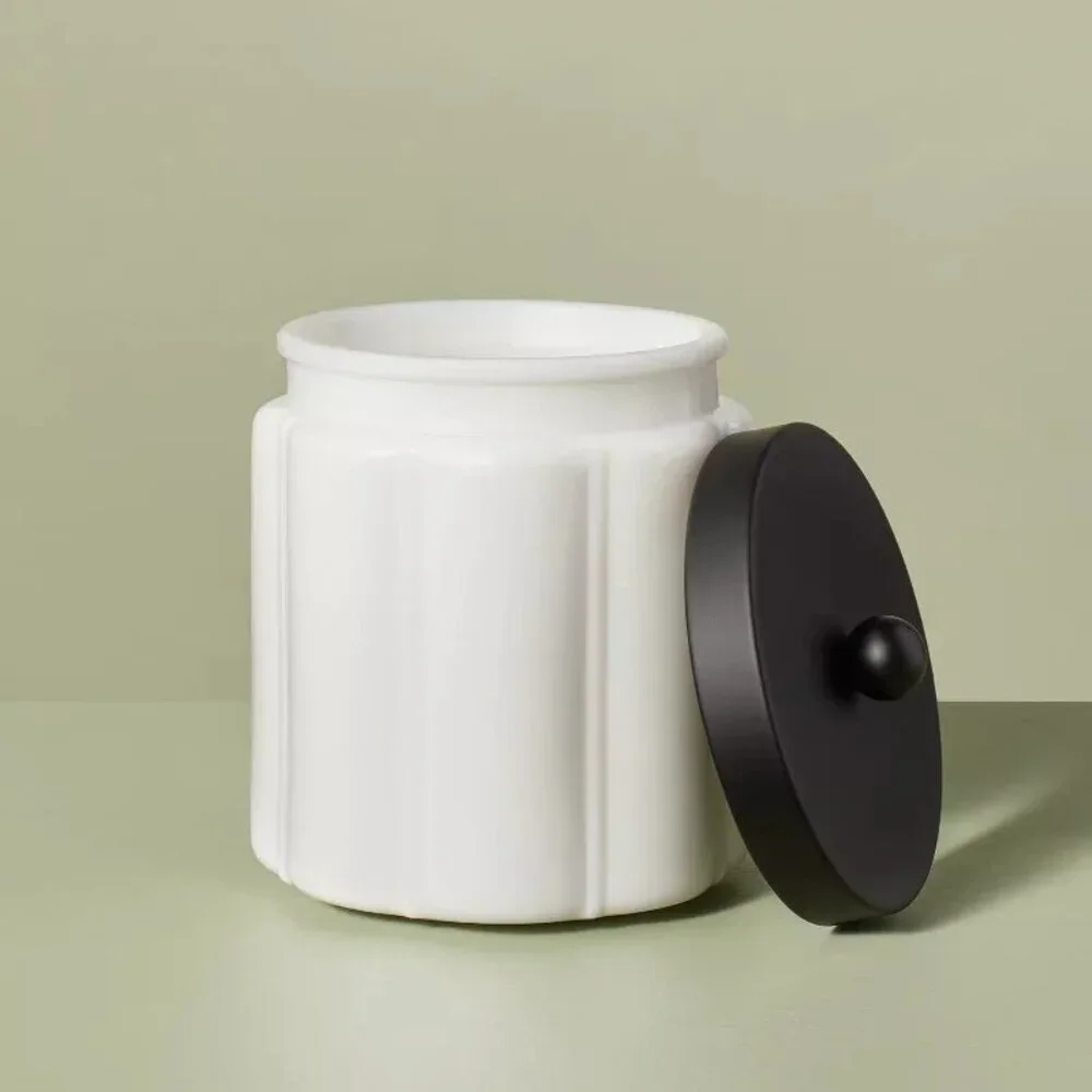 Milk Glass Bath Canister, Large Scalloped – Hearth & Hand Magnolia, Target 2023
